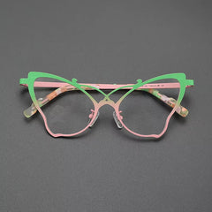 Belinda Cat Eyes Titanium Glasses Frame