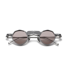 CK Geometric Titanium Glasses Frame With Magnetic Sunglasses Clips