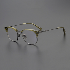 Danae Business Half Eyebrow Titanium Square Frame