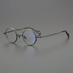 Rey Retro Round Titanium Eyeglasses Frame