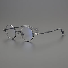 Rey Retro Round Titanium Eyeglasses Frame