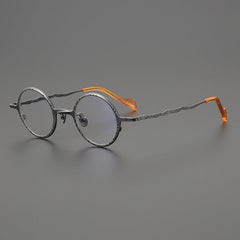 Rey Retro Round Titanium Eyeglasses Frame