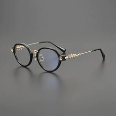 Tyrone Retro Round Acetate Oversize Glasses Frame