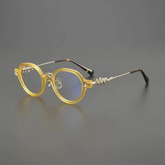 Tyrone Retro Round Acetate Oversize Glasses Frame