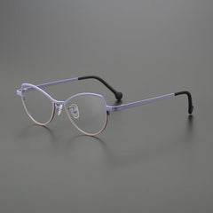 Janan Cat Eyes Titanium Glasses Frame