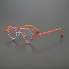 Leap Special Shaped Triangle Titanium Glasses Frame