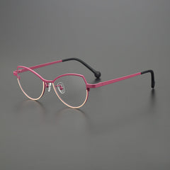 Janan Cat Eyes Titanium Glasses Frame