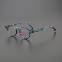 Pirro Acetate Round Retro Glasses Frame