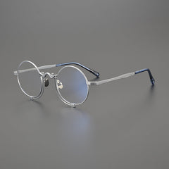 Porfirio Titanium Round Glasses Frame