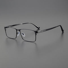 Eaton Titanium Rectangle Glasses Frame