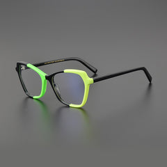 Coral Acetate Cat Eye Glasses Frame