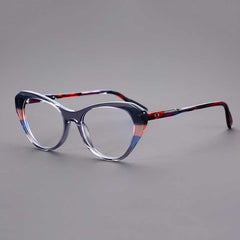 Peafowl Acetate Cat Eye Glasses Frame