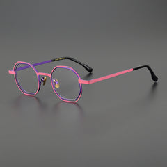 Donnalyn Titanium Geometric Glasses Frame