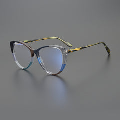 Steam Acetate Cat Eye Glasses Frame