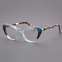 Peafowl Acetate Cat Eye Glasses Frame