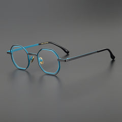 Donnalyn Titanium Geometric Glasses Frame