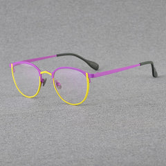 Shumac Titanium Round Glasses Frame