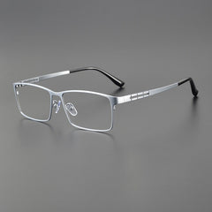 Eaton Titanium Rectangle Glasses Frame