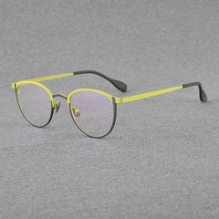 Shumac Titanium Round Glasses Frame