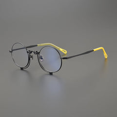 Porfirio Titanium Round Glasses Frame