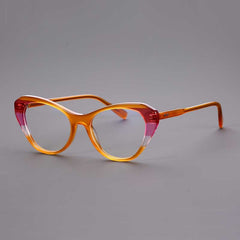 Peafowl Acetate Cat Eye Glasses Frame