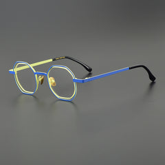 Donnalyn Titanium Geometric Glasses Frame