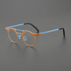 Eden Titanium Round Glasses Frame