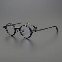 Okes Round Titanium Glasses Frame