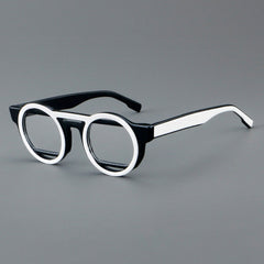 Umi Acetate Round Retro Glasses Frame