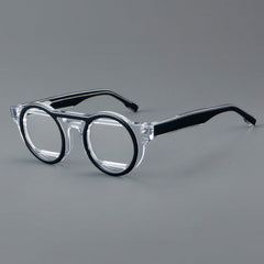 Umi Acetate Round Retro Glasses Frame