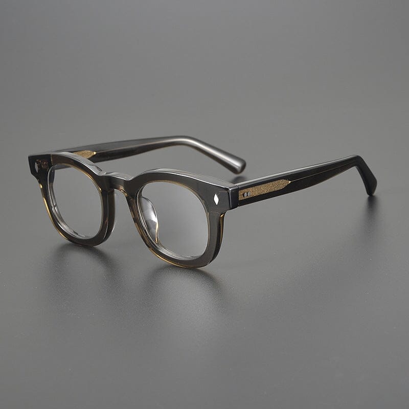 Fedor Acetate Vintage Glasses Frame Rectangle Frames Southood Dark Green 