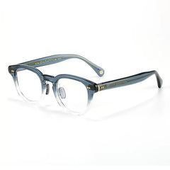 Frank Vintage Acetate Eyeglasses Frame Round Frames Southood Ice Blue 