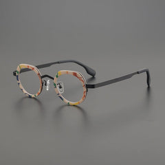 Jasper Titanium Acetate Glasses Frame Geometric Frames Southood Black 