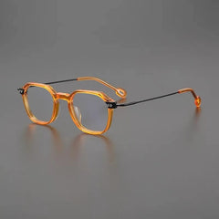 Kamal Retro Acetate Glasses Frame Geometric Frames Southood Orange 