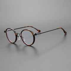 Blithe Retro Round Optical Metal Glasses Frame