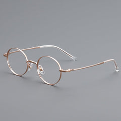 Luka Vintage Acetate Eyeglasses Frame Round Frames Southood Gold 