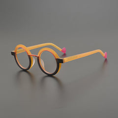 Dustin Retro Round Acetate Glasses Frame