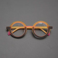 Dustin Retro Round Acetate Glasses Frame