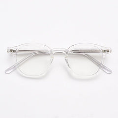 Ons Vintage TR90 Eyeglasses Frame Round Frames Southood Clear White 