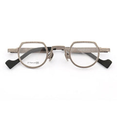 Takeo Pure Titanium Glasses Frame Geometric Frames Southood Silver 