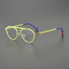 Tanton Retro Titanium Glasses Frame Aviator Frames Southood Light Green 