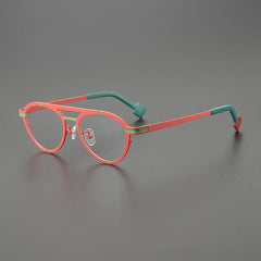 Tanton Retro Titanium Glasses Frame Aviator Frames Southood Red 