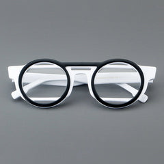 Umi Acetate Round Retro Glasses Frame