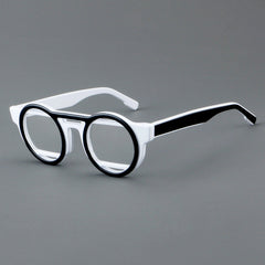 Umi Acetate Round Retro Glasses Frame