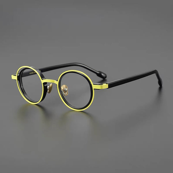 Myles Titanium Acetate Round Glasses Frame – Fomolooo