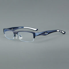 Ziv Square Half Glasses Frame Rectangle Frames Southood Blue 