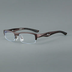 Ziv Square Half Glasses Frame Rectangle Frames Southood Brown 