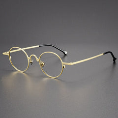 Rob Small Size Pure Titanium Round Glasses Frame