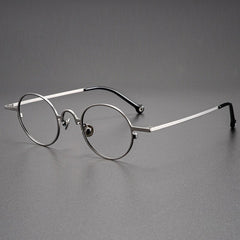 Rob Small Size Pure Titanium Round Glasses Frame