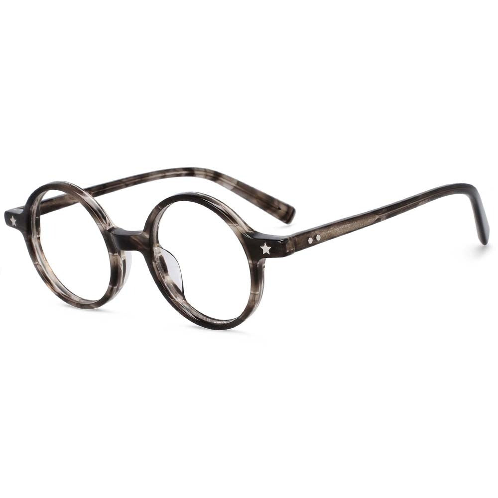 Milo Retro Round Acetate Glasses Frame – Fomolooo